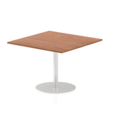 Dynamic Italia 1000mm Poseur Square Table Walnut Top 725mm High Leg ITL0353 DD